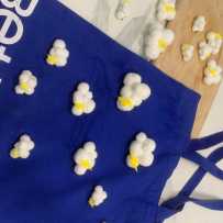 上班摸鱼整出来的云朵胸针